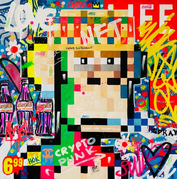 HÖK - CryptoPunk BAYC 100x100cm