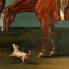 Heer te paard met honden, 19e eeuw