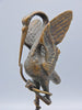Crane and turtle sculpture - Bronze, Malachite - Late 19th century