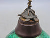 Crane and turtle sculpture - Bronze, Malachite - Late 19th century