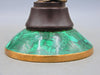 Crane and turtle sculpture - Bronze, Malachite - Late 19th century