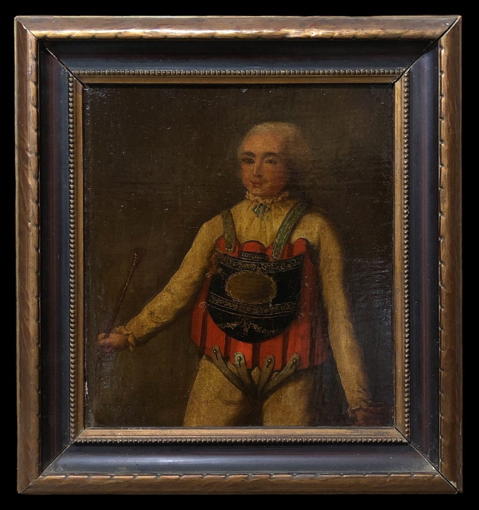 A curious portrait of a fencing master