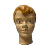 Vintage Painted Glass Head – 35 cm | c. 1960s