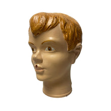 Vintage Painted Glass Head – 35 cm | c. 1960s