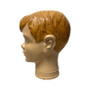 Vintage Painted Glass Head – 35 cm | c. 1960s