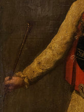 Een merkwaardig portret van een schermmeester.