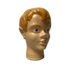Vintage Painted Glass Head – 35 cm | c. 1960s