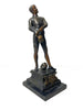Benoît Rougelet, Patinated bronze fencer (1834-1894)