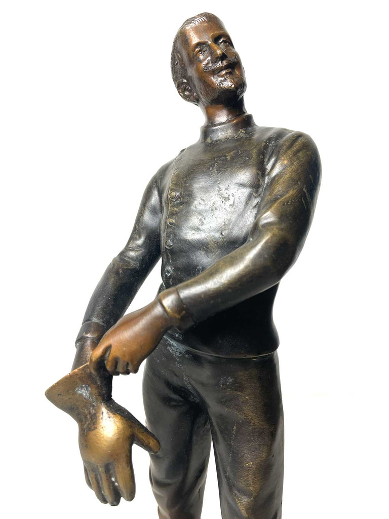 Benoît Rougelet, Patinated bronze fencer (1834-1894)