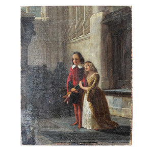 18th century painting "Couple in love"