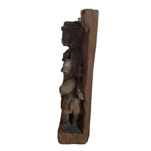 Woodcarving panel God Agni - India - 18th - 19th century