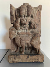 Woodcarving panel God Agni - India - 18th - 19th century