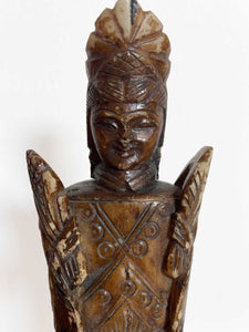 Chinese 19th century bone carved figurine