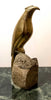 Highly polished Art deco Bird on rock