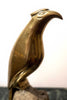 Highly polished Art deco Bird on rock