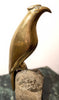 Highly polished Art deco Bird on rock