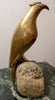 Highly polished Art deco Bird on rock
