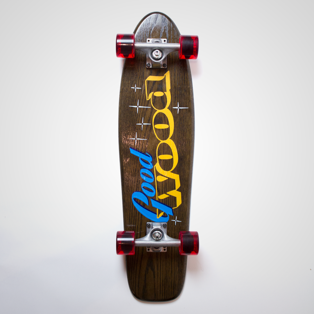 Hand painted vintage Cruiser "Good Wood"