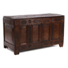18th century carved oak chest (dated 1762)