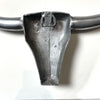 Chromed Aluminum Bull Horns – Wall Object