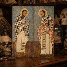 Orthodox iconen tweeluik – Hout, handgeschilderd