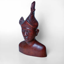 Hand-Carved Balinese Nobleman Bust