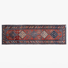 Persian Hand-Knotted Wool Runner