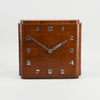 Art Deco Mahogany Veneer Mantel Clock, c. 1930s