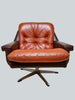 Scandinavian Swivel Lounge Chair | 1970s