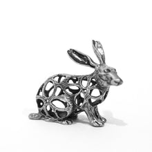 Finely crafted 800 silver rabbit, Italy
