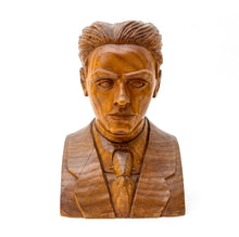 Teak bust - J.G.B. - Dated '28