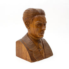 Teak bust - J.G.B. - Dated '28