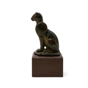 Ancient Egyptian Bronze cat, Period, c. 664-30 B.C.