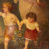 Frans religieus schilderij / Beschermengel met kinderen
